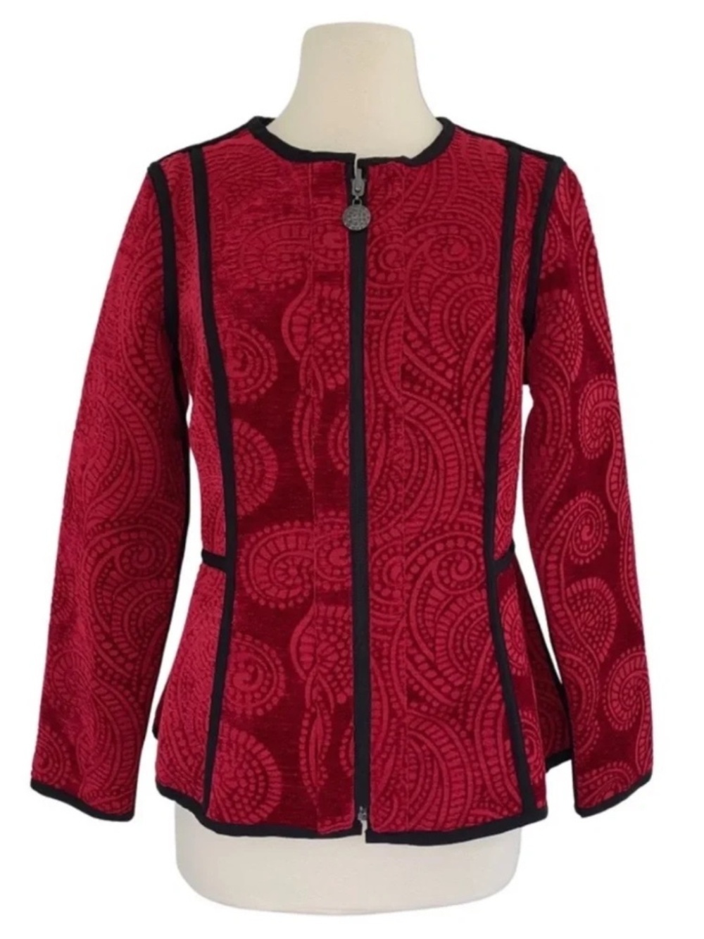 Trimdin Firenze Collection Reversible Scarlet Jacket Small